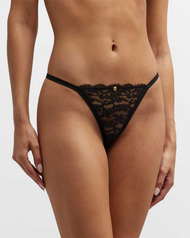 High-Rise Lace Briefs